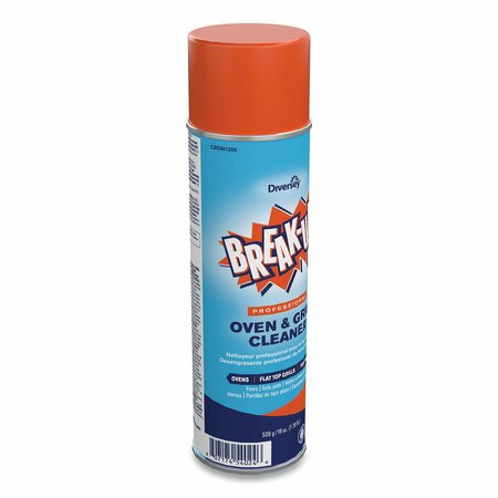Break-Up Oven And Grill Cleaner And Degreaser, 19 Oz Aerosol Can, Liquid, Blue, 6 PK CBD991206